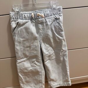 Cat & Jack Blue and White Striped Kids Pants
